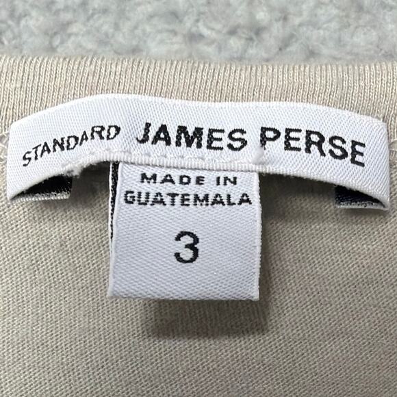 Standard James Perse Sleeveless Pocket Tee Oatmeal SZ 3 (L) NWOT Elevated Basic - Picture 5 of 7